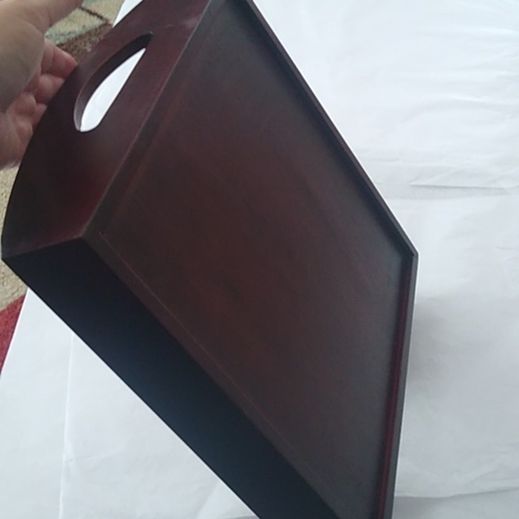 Tam-San Designs, Kathryn White Tile  Inlay Wooden Tray, Cornelius NC Sha… - Picture 4 of 6